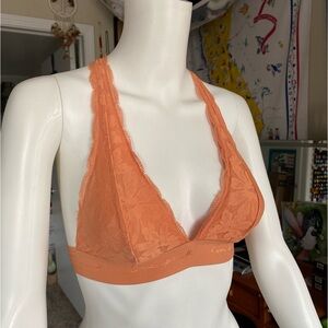 pink lace bralette size extra small